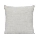 Slub Polyester 50 x 50 cm Filled Cushion- Cream