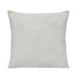 Slub Polyester 50 x 50 cm Filled Cushion- Cream