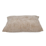 Slub Polyester 50 x 50 cm Filled Cushion- Taupe