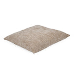 Slub Polyester 50 x 50 cm Filled Cushion- Taupe