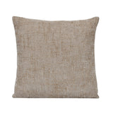 Slub Polyester 50 x 50 cm Filled Cushion- Taupe