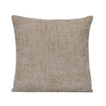Slub Polyester 50 x 50 cm Filled Cushion- Taupe