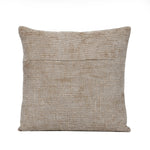 Slub Polyester 50 x 50 cm Filled Cushion- Taupe
