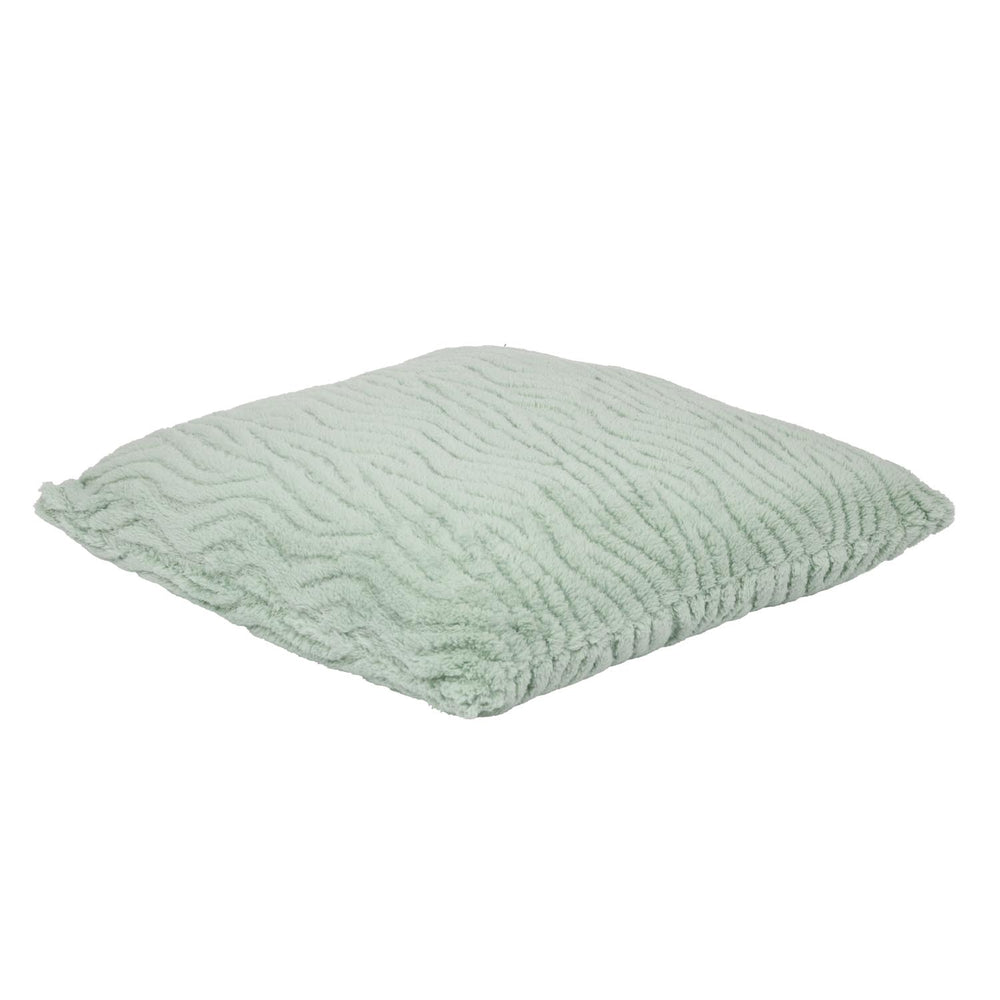 Waves Polyester 50 x 50 cm Filled Cushion- Green