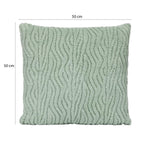 Waves Polyester 50 x 50 cm Filled Cushion- Green
