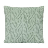 Waves Polyester 50 x 50 cm Filled Cushion- Green