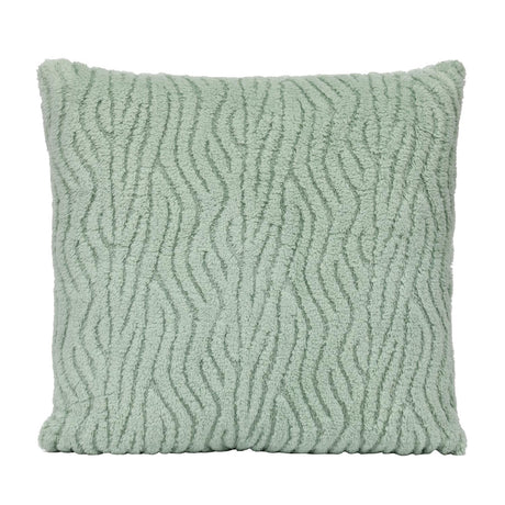 Waves Polyester 50 x 50 cm Filled Cushion- Green