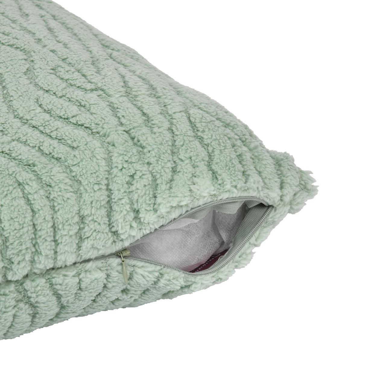 Waves Polyester 50 x 50 cm Filled Cushion- Green