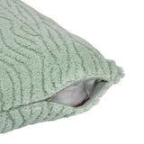 Waves Polyester 50 x 50 cm Filled Cushion- Green