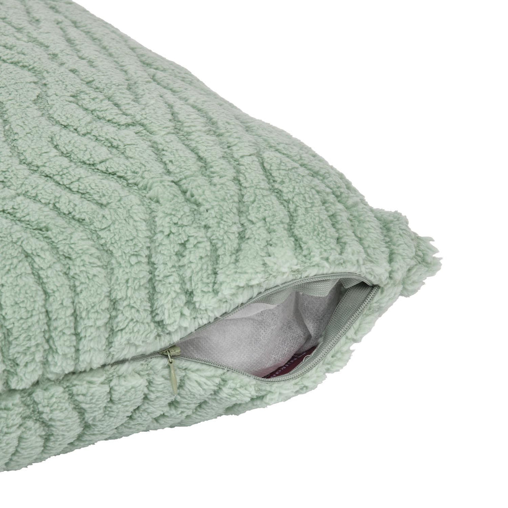 Waves Polyester 50 x 50 cm Filled Cushion- Green
