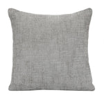 Slub Polyester 50 x 50 cm Filled Cushion- Grey