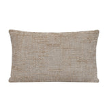 Slub Polyester 50 x 30 cm Filled Cushion- Taupe