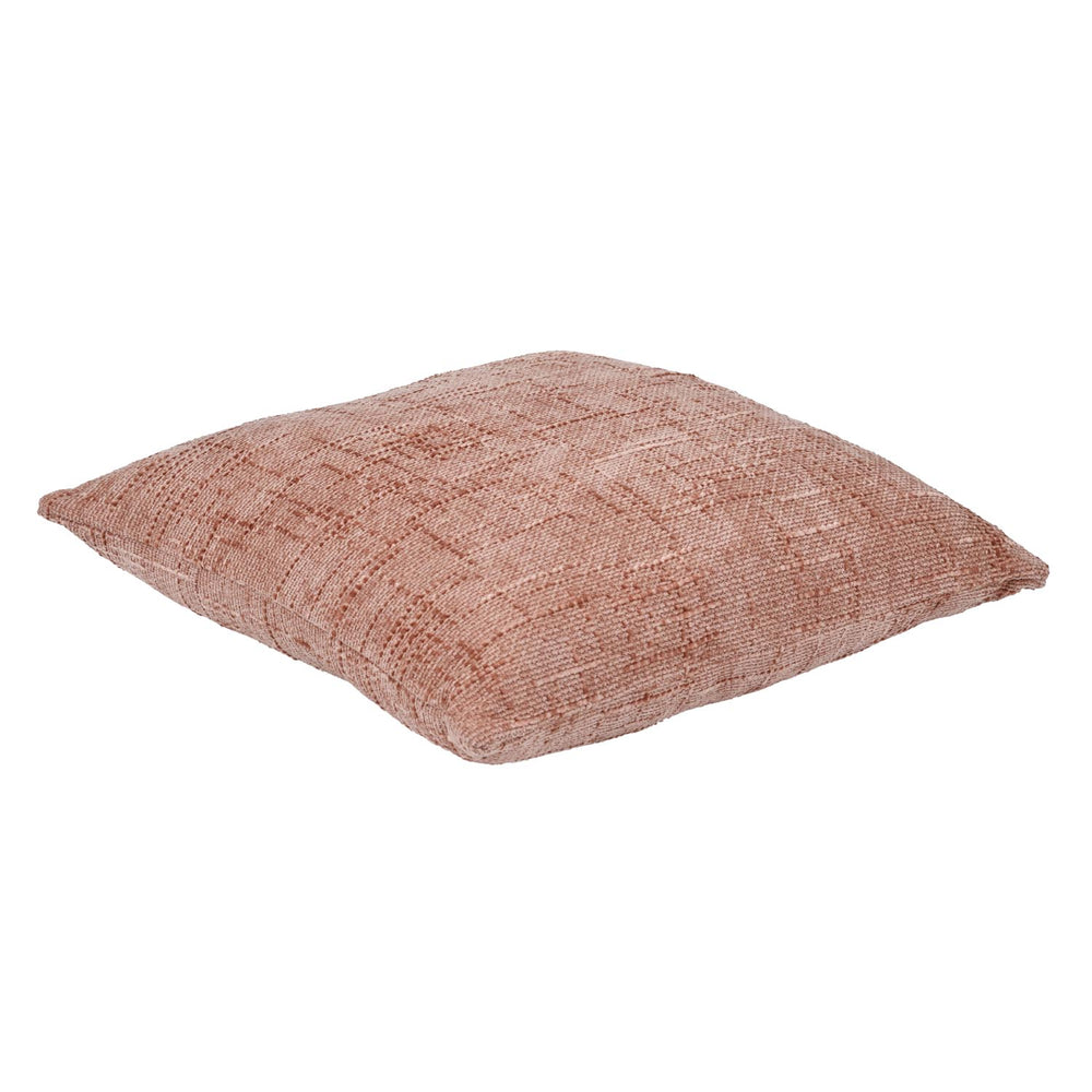 Slub Polyester 50 x 50 cm Filled Cushion- Blush