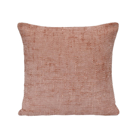 Slub Polyester 50 x 50 cm Filled Cushion- Blush