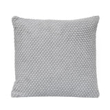Popcorn Weave Polyester 50 x 50 cm Filled Cushion- Grey