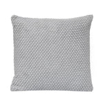 Popcorn Weave Polyester 50 x 50 cm Filled Cushion- Grey
