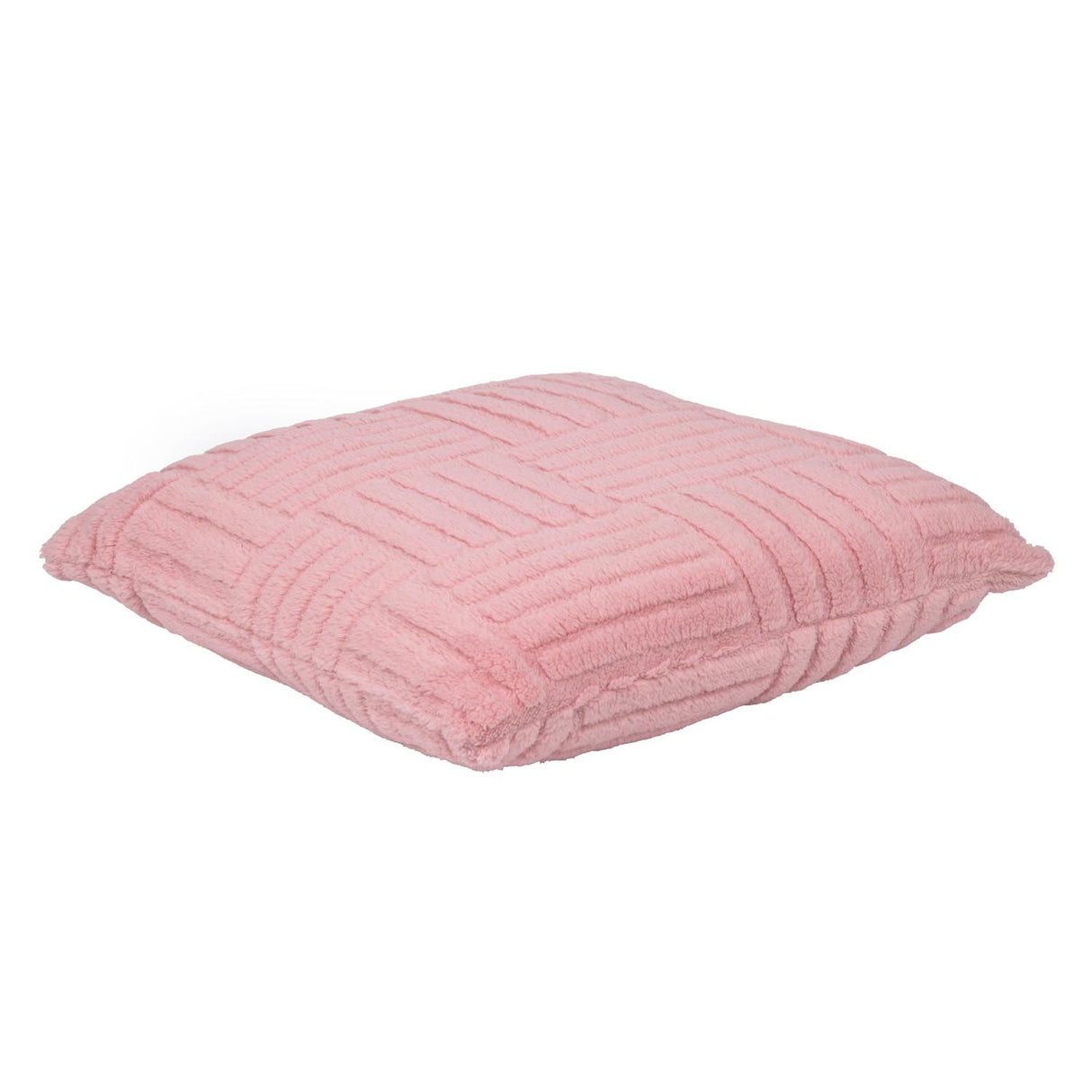Geometric Polyester 50 x 50 cm Filled Cushion- Pink