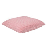 Geometric Polyester 50 x 50 cm Filled Cushion- Pink