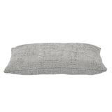Slub Polyester 50 x 30 cm Filled Cushion- Grey
