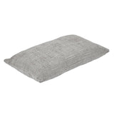 Slub Polyester 50 x 30 cm Filled Cushion- Grey