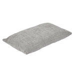 Slub Polyester 50 x 30 cm Filled Cushion- Grey