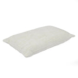 Slub Polyester 50 x 30 cm Filled Cushion- Cream