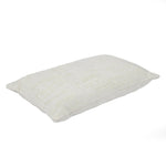 Slub Polyester 50 x 30 cm Filled Cushion- Cream