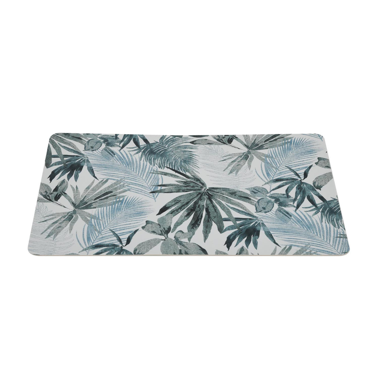 Leaves Print Placemat Set of 4- Grey
