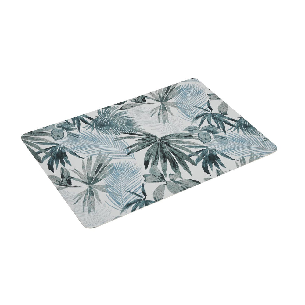 Leaves Print Placemat Set of 4- Grey