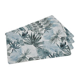 Leaves Print Placemat Set of 4- Grey