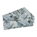 Leaves Print Placemat Set of 4- Grey