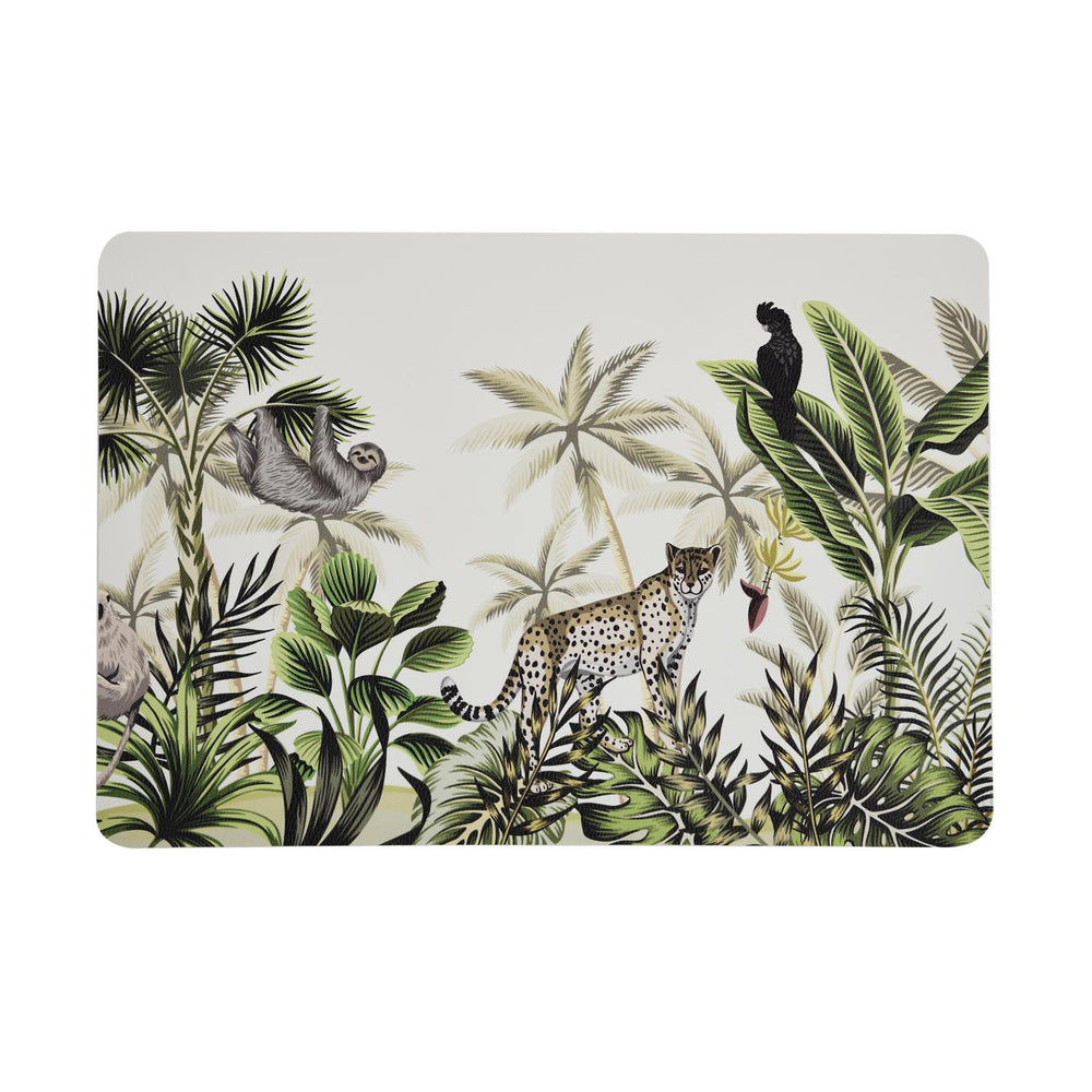 Jungle Print Placemat Set of 4- Multicolor