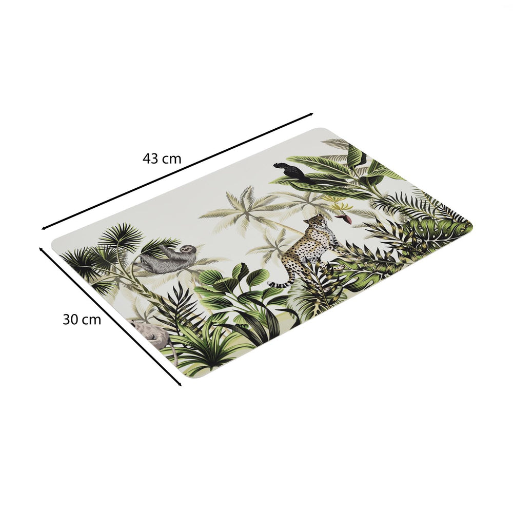 Jungle Print Placemat Set of 4- Multicolor