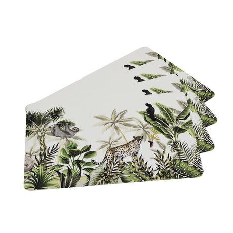 Jungle Print Placemat Set of 4- Multicolor
