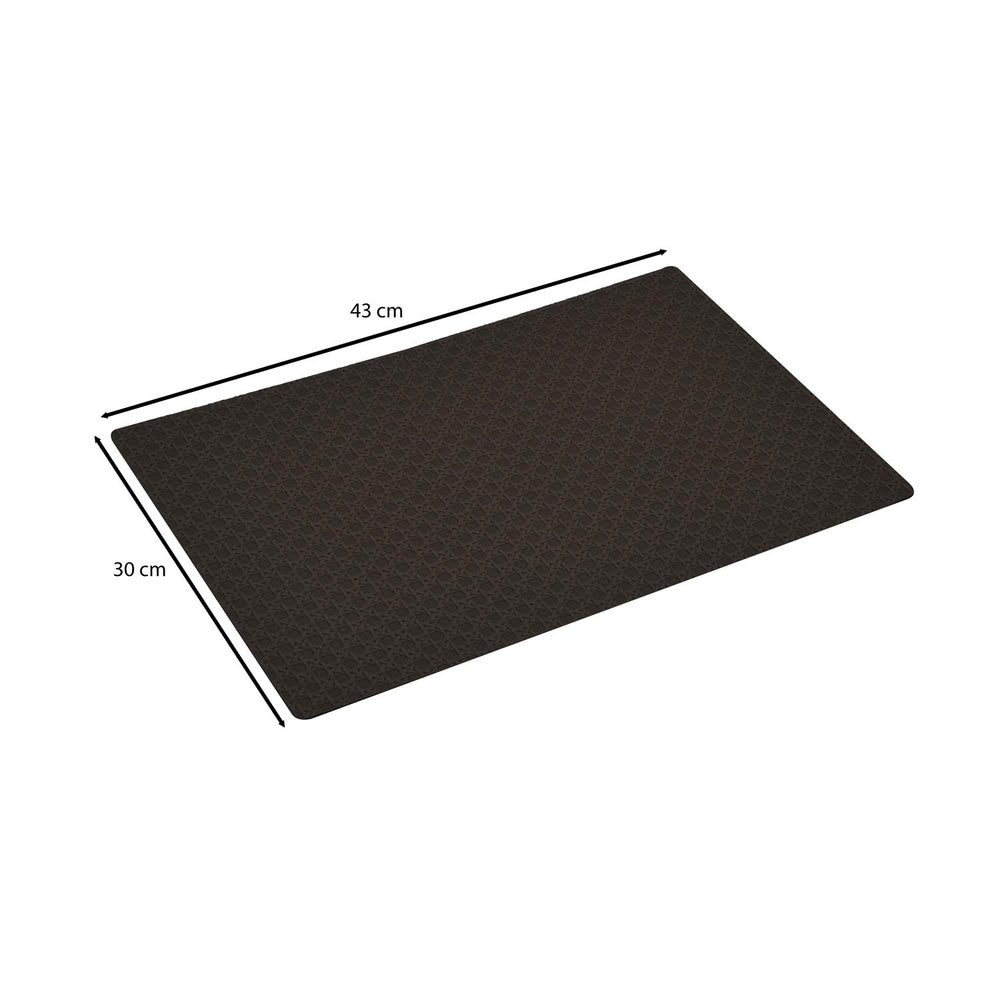 Geometric Pattern Placemat Set of 4- Brown
