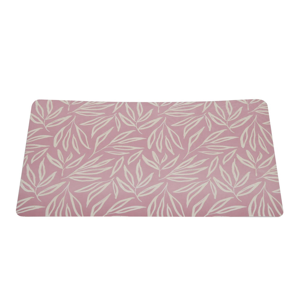 Leaves Printed EVA Placemat Set of 4- Pink