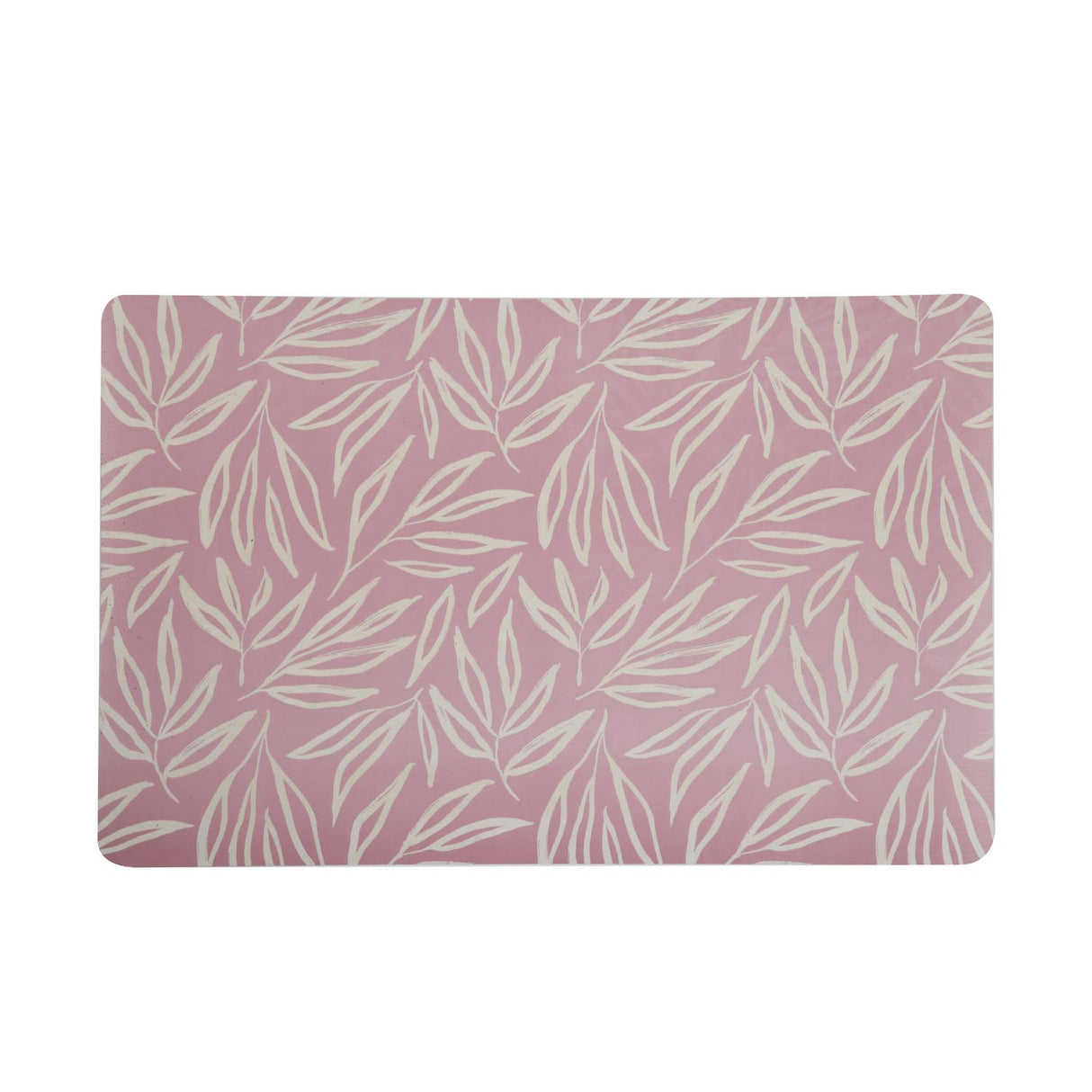 Leaves Printed EVA Placemat Set of 4- Pink