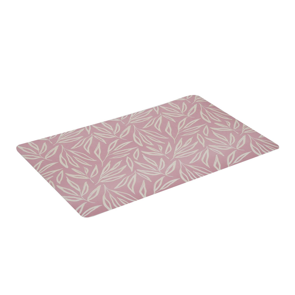 Leaves Printed EVA Placemat Set of 4- Pink