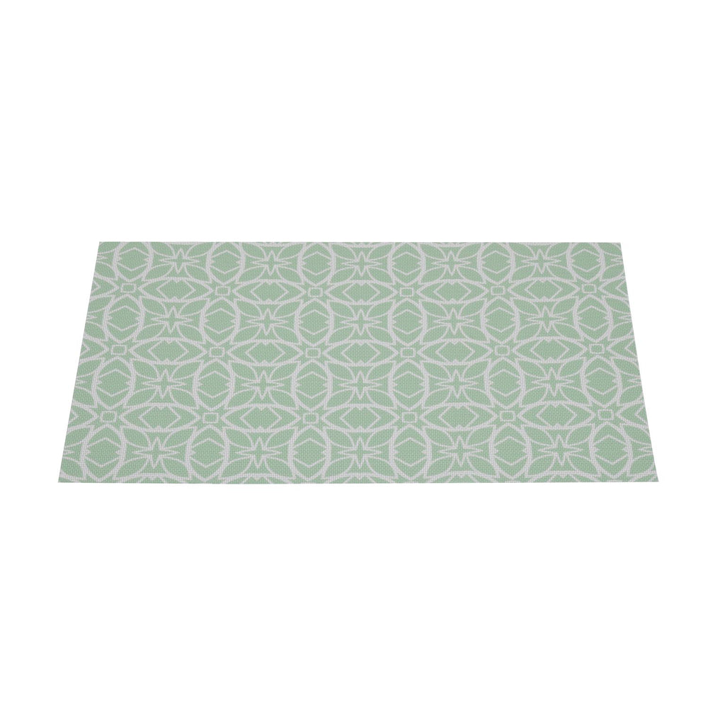 Floral PVC Placemat Set of 4- Green