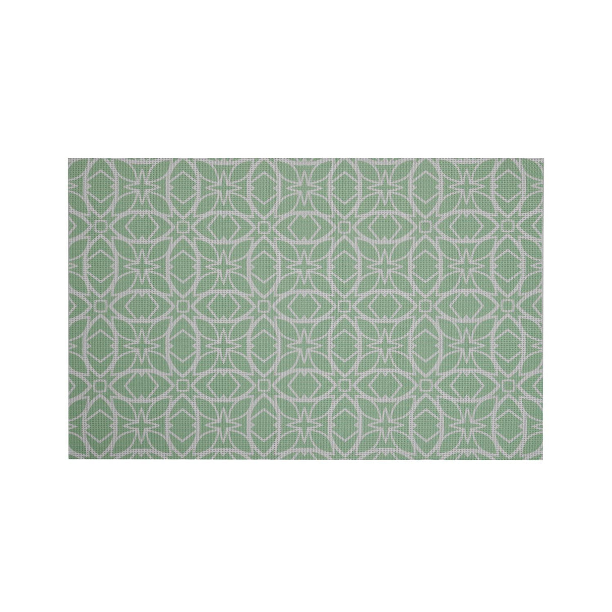 Floral PVC Placemat Set of 4- Green