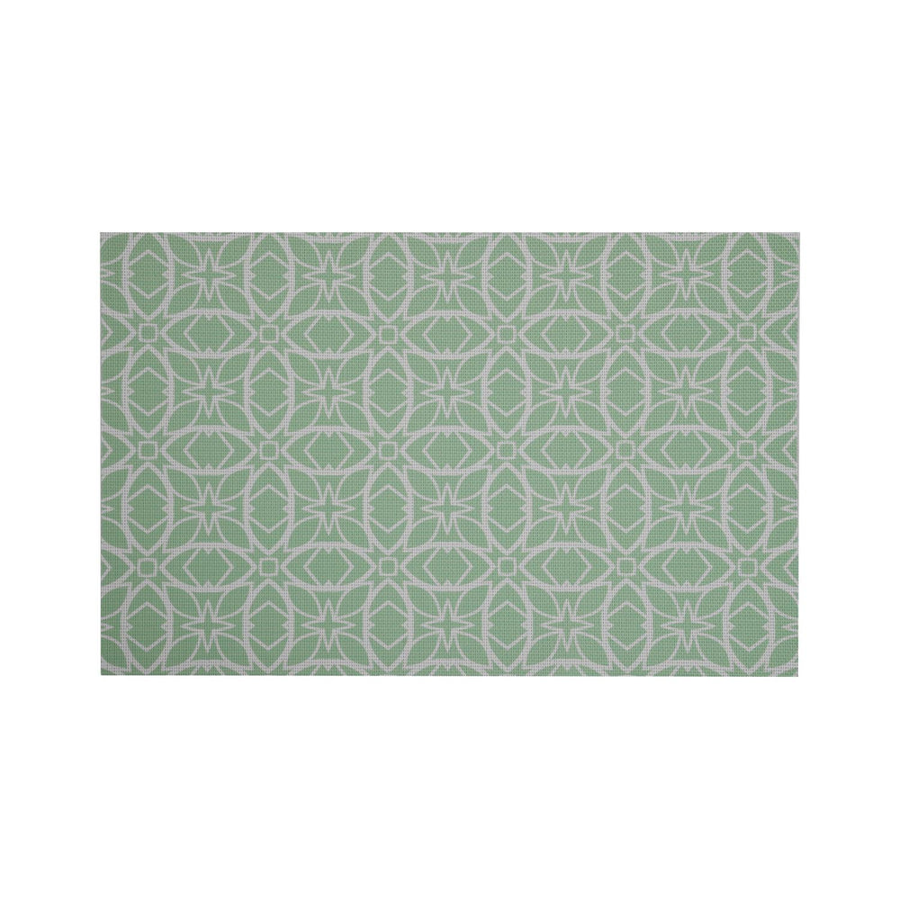 Floral PVC Placemat Set of 4- Green