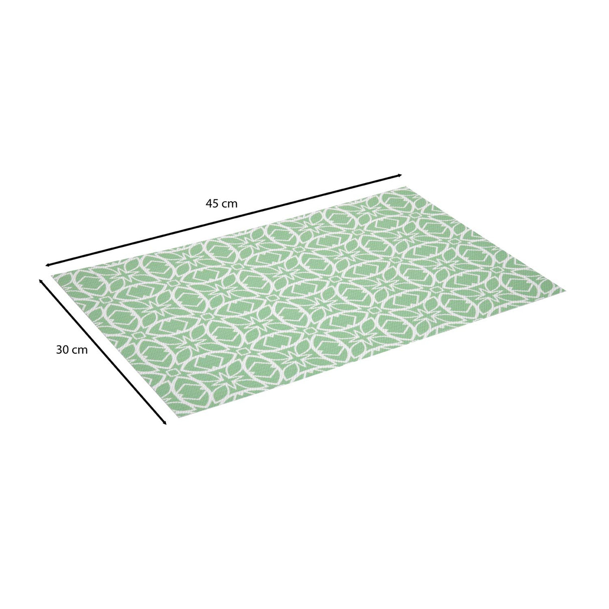 Floral PVC Placemat Set of 4- Green
