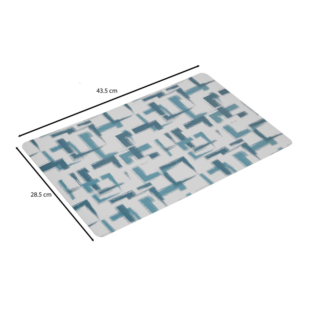 Abstract Printed EVA Placemat Set of 4- Blue