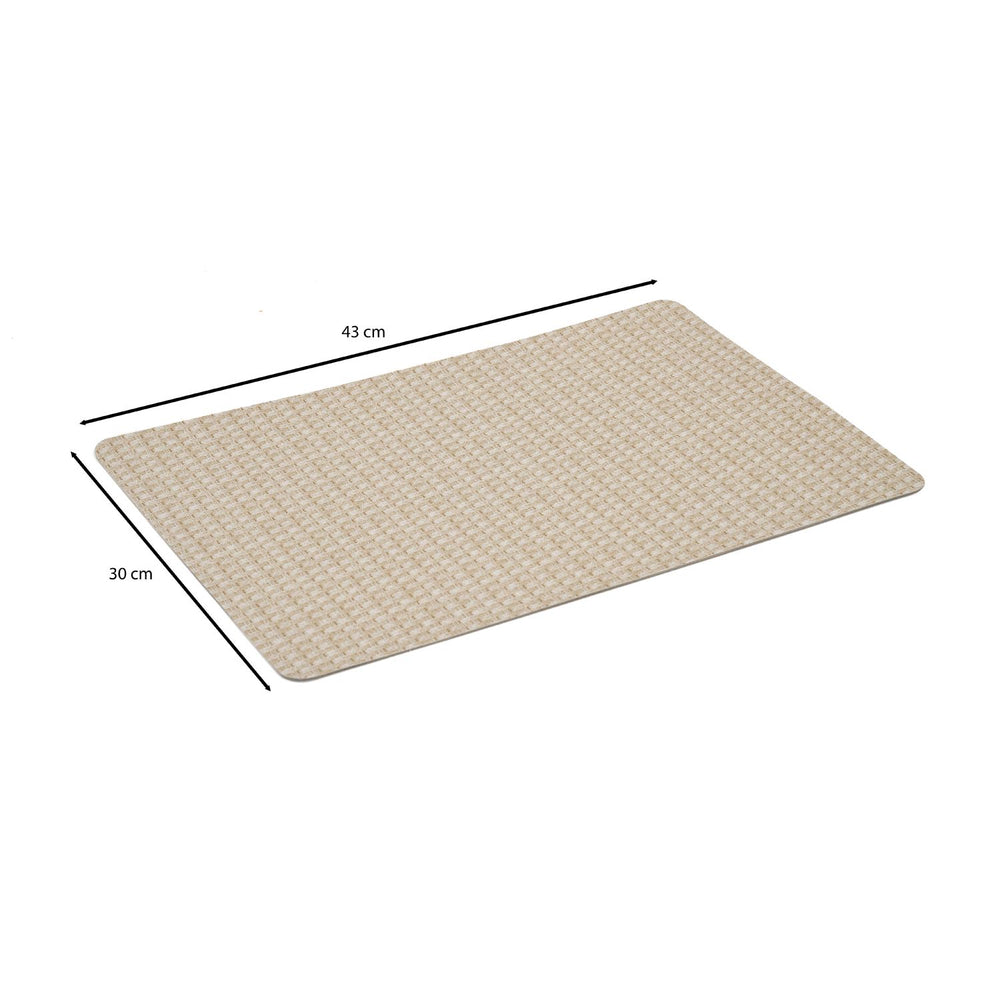 Abstract Pattern Placemat Set of 4- Beige