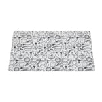 Doodle Print EVA Placemat Set of 4- Black