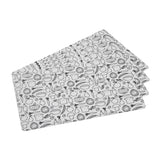 Doodle Print EVA Placemat Set of 4- Black
