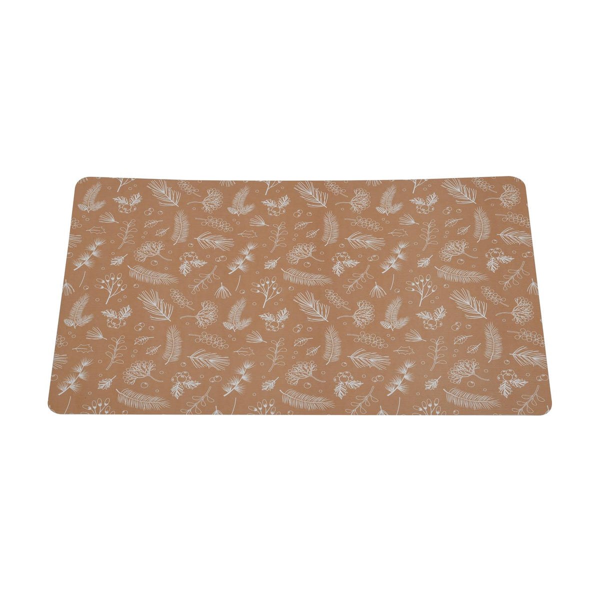 Leafy Printed EVA Placemat Set of 4- Brown