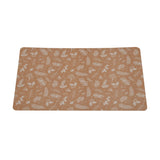 Leafy Printed EVA Placemat Set of 4- Brown