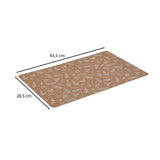 Leafy Printed EVA Placemat Set of 4- Brown
