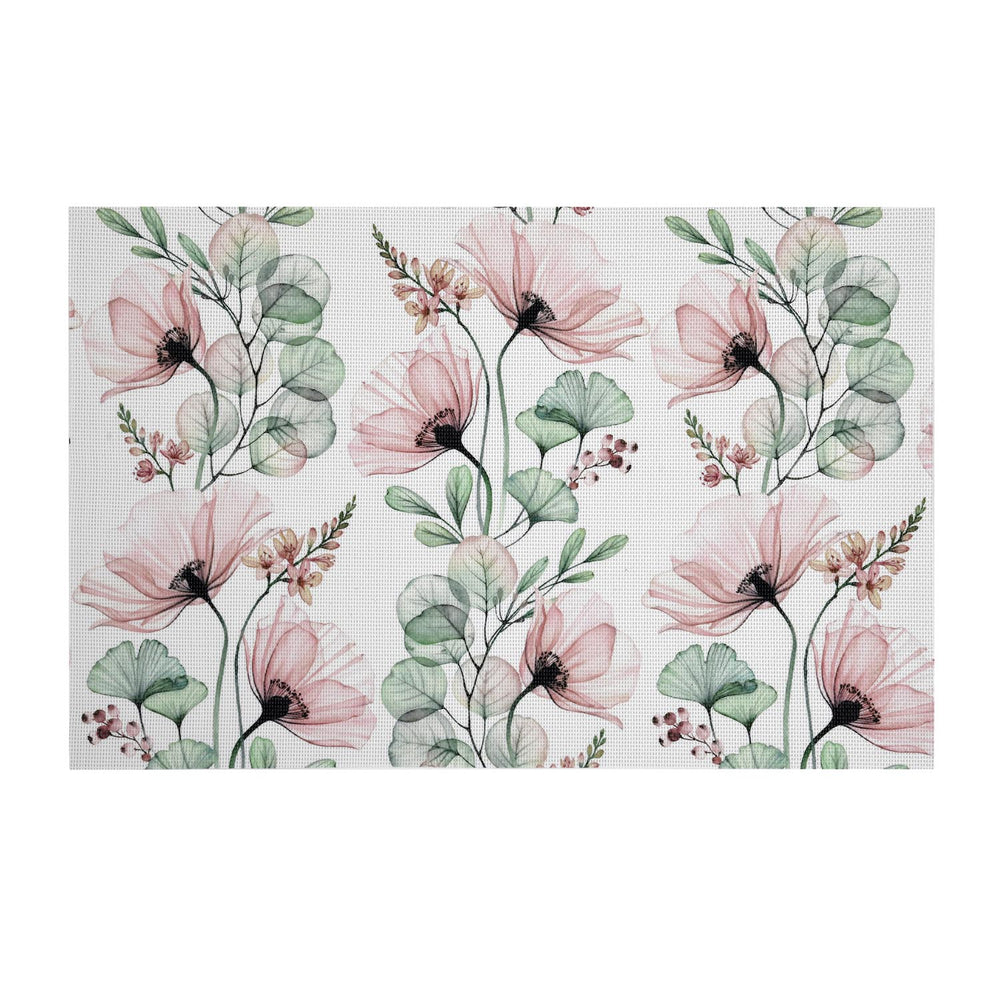Floral PVC Placemat Set of 4- Pink
